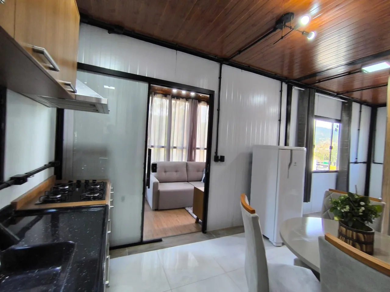 Mountain view in a one-bedroom house, 36 m² — photo 16