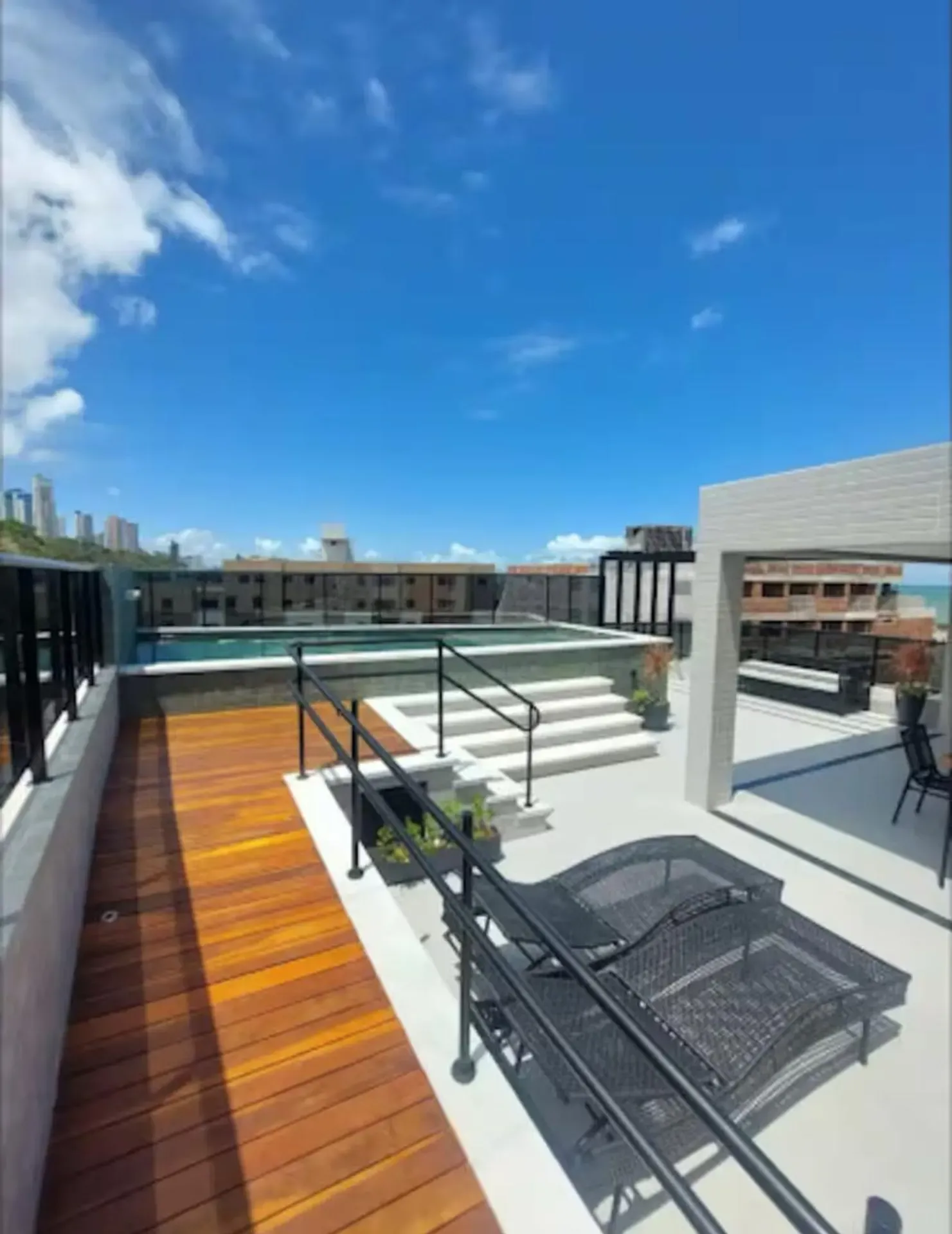 Apartamento mobiliado 35 m² com 1 suíte e cozinha americana