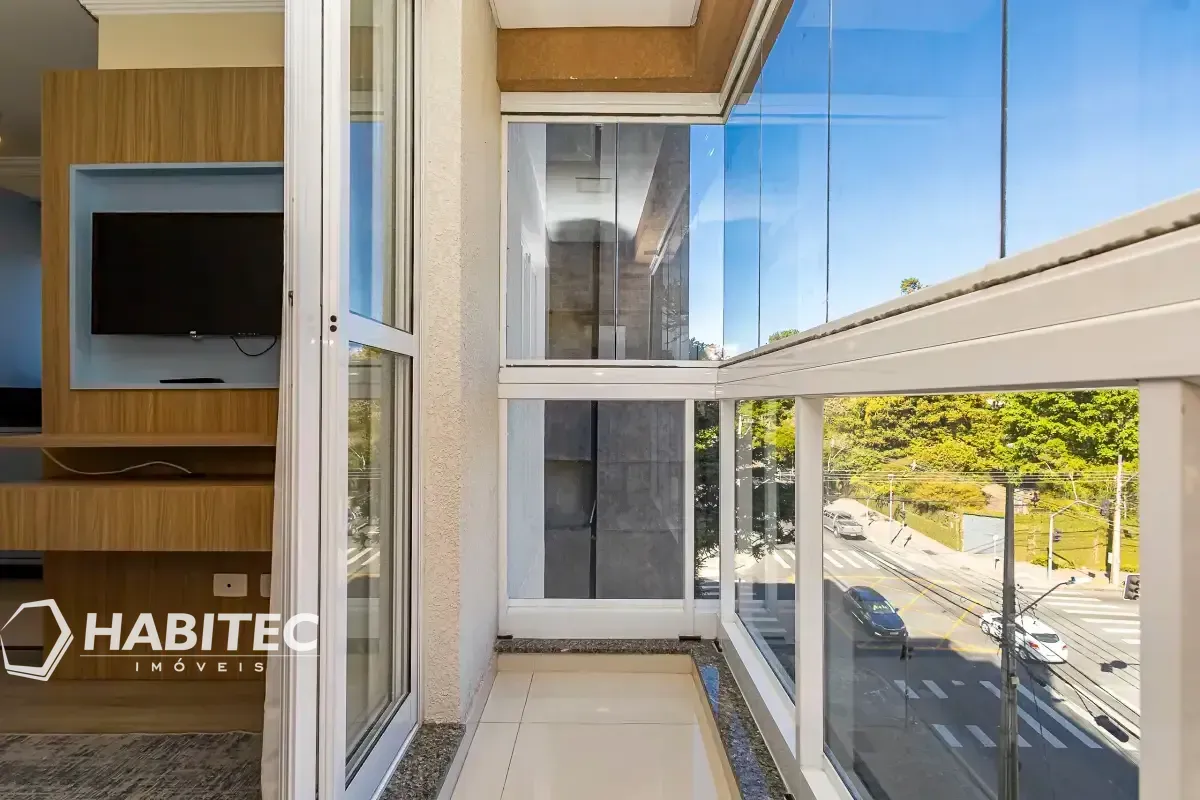 Apartamento mobiliado de 1 quarto com cozinha aberta