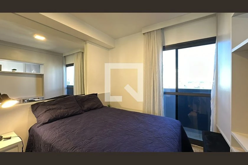 Furnished studio with an open-plan kitchen and 1 bath — photo 5