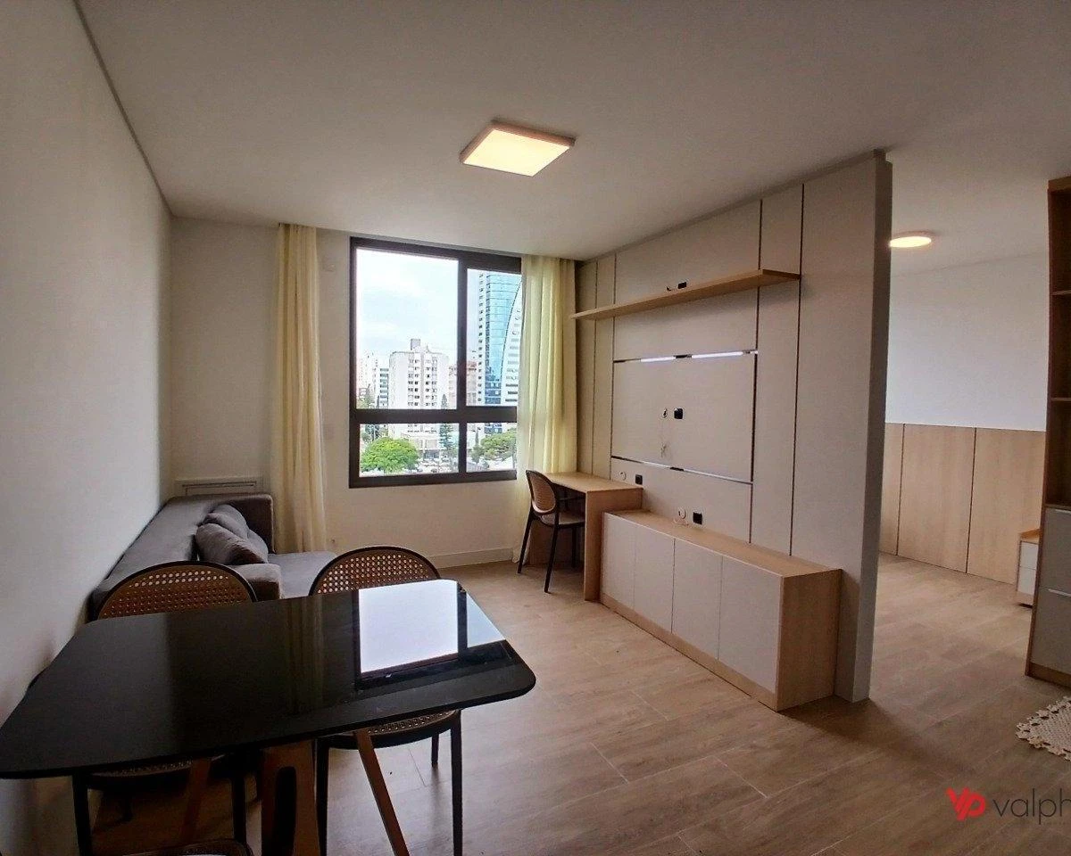 Home office in a one-bedroom apartment, 32 m²