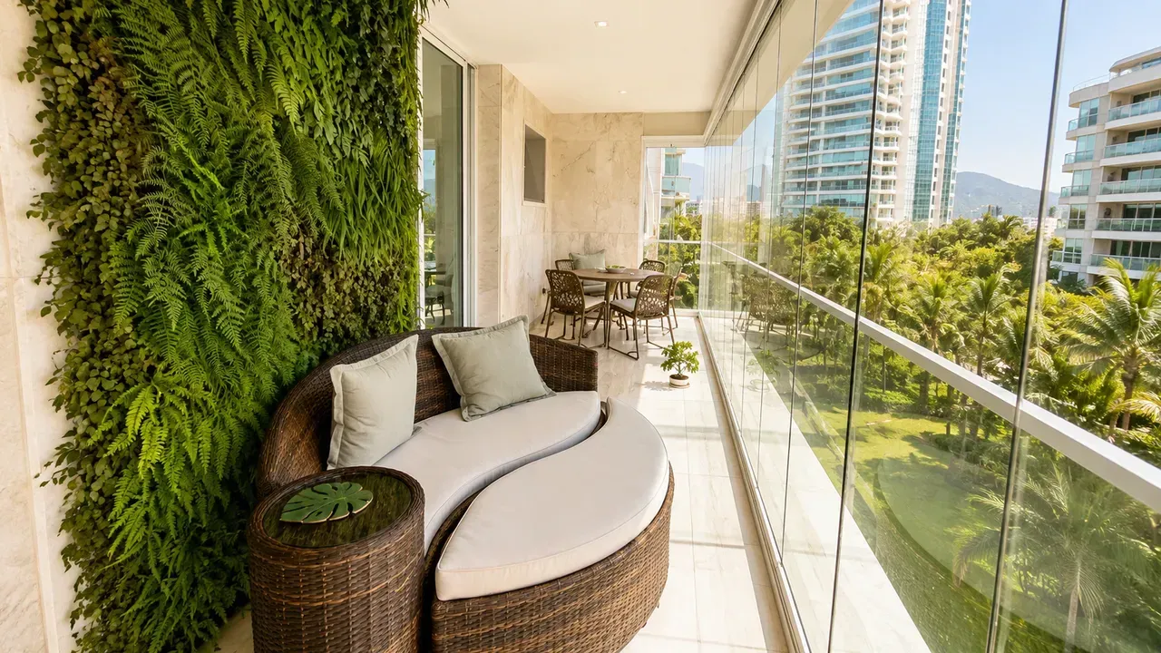 Furnished apartment with 3 bedrooms and a glass balcony — photo 4