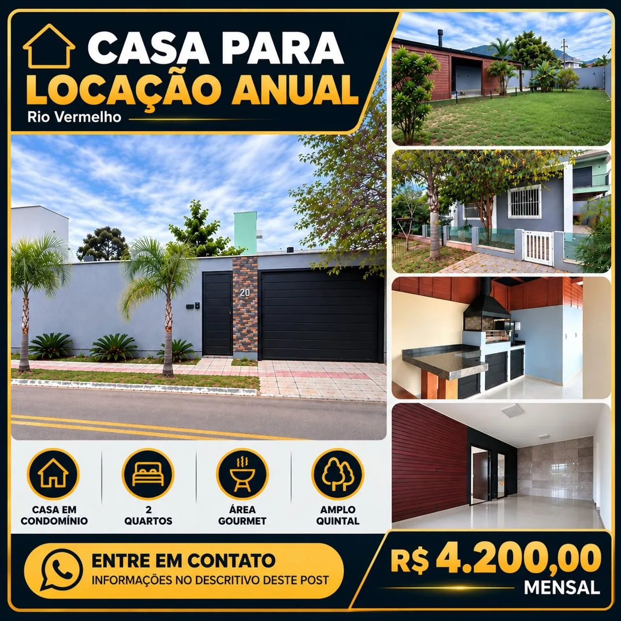 2-bedroom house with a grill on the balcony in Florianópolis — photo 3