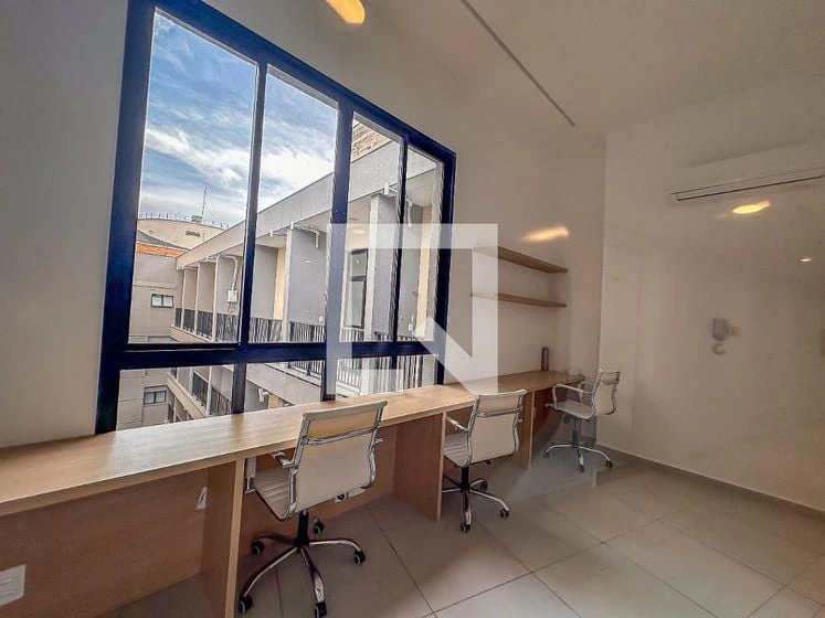 1 quarto e espaço de home office: apartamento de 32 m²