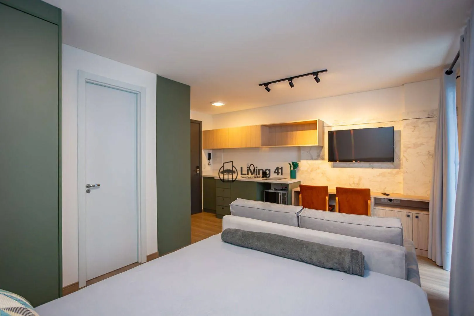 Studio mobiliado de 50 m² com 1 quarto e churrasqueira privativa — photo 9