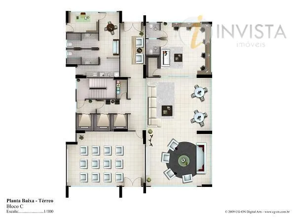 Квартира 80 м² с 3 спальнями и открытой кухней — photo 50