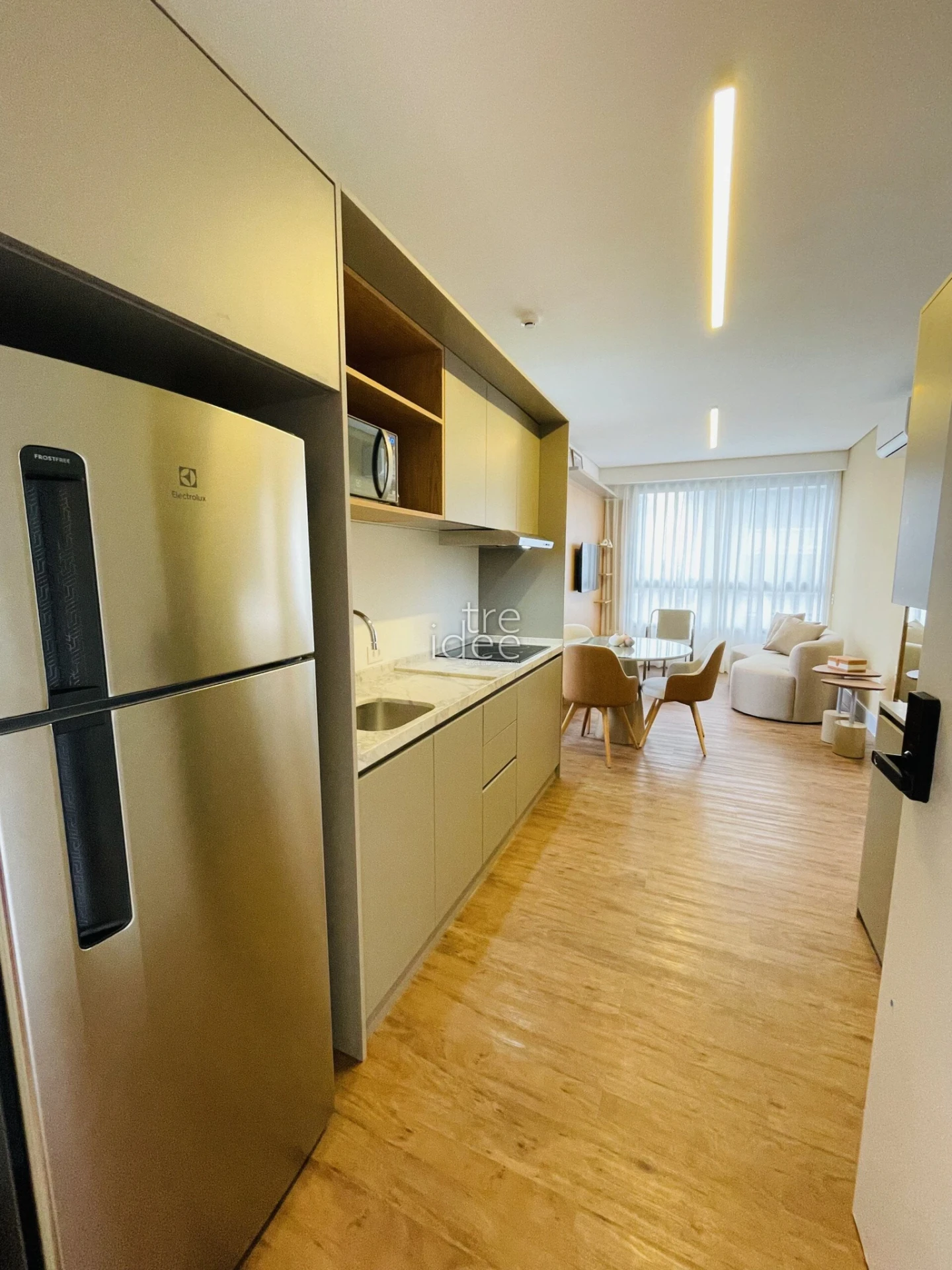 Furnished apartment, 48 m², with a washing machine — photo 2