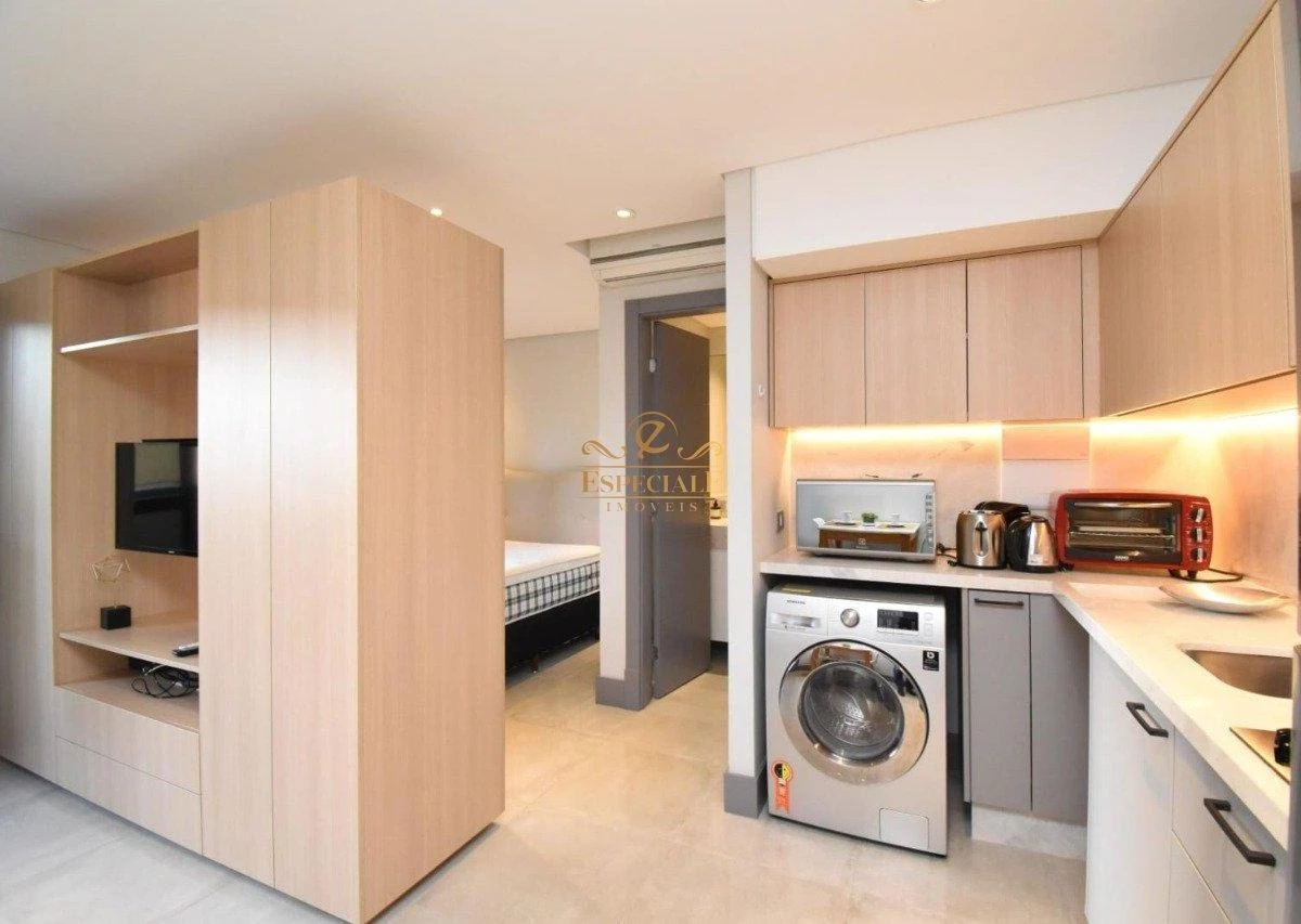 Apartamento de 34 m² com 1 quarto e 1 vaga
