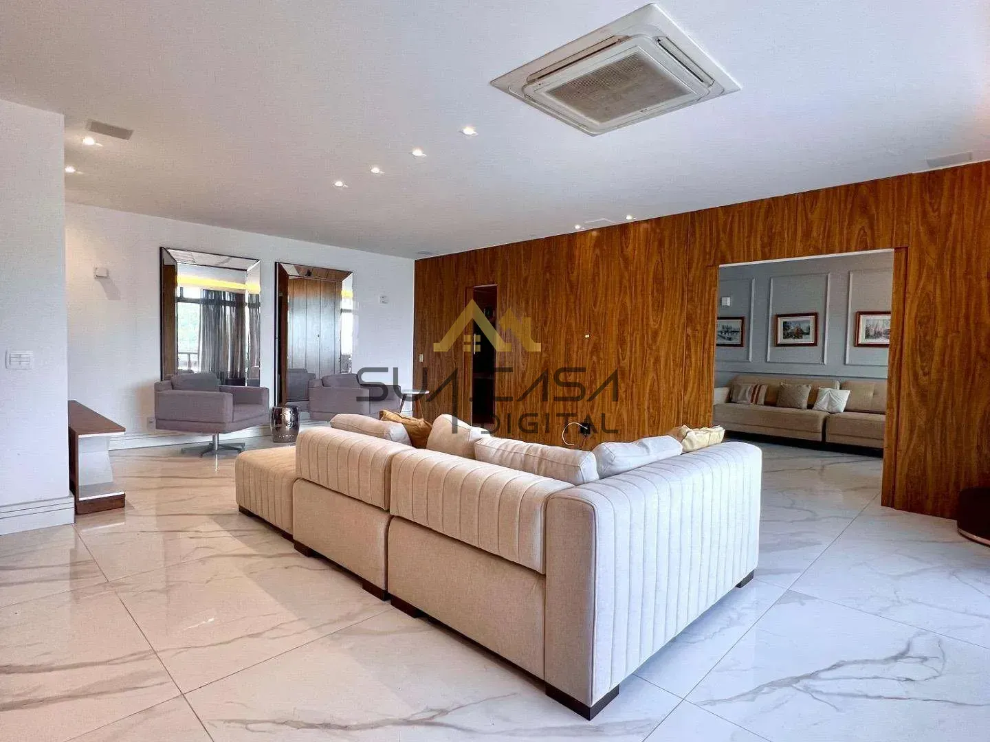 Apartamento mobiliado, 208 m², com janelas do piso ao teto — photo 4