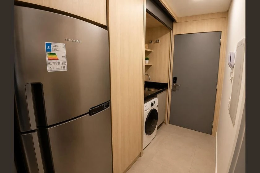 Studio mobiliado com 1 quarto e cozinha americana — photo 9