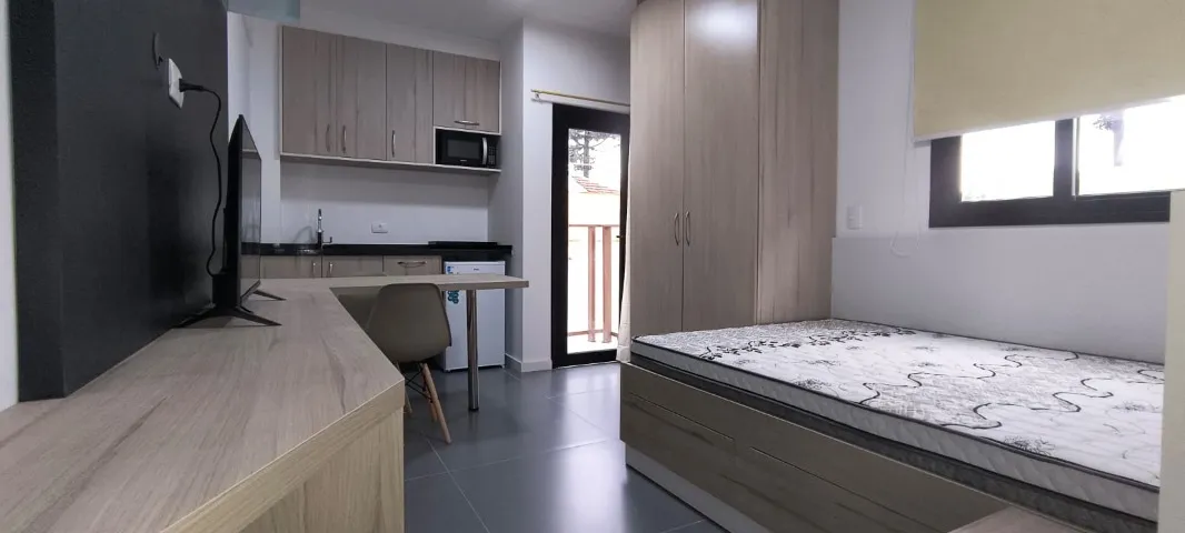 Furnished studio with 1 bedroom and 1 bathroom — photo 4