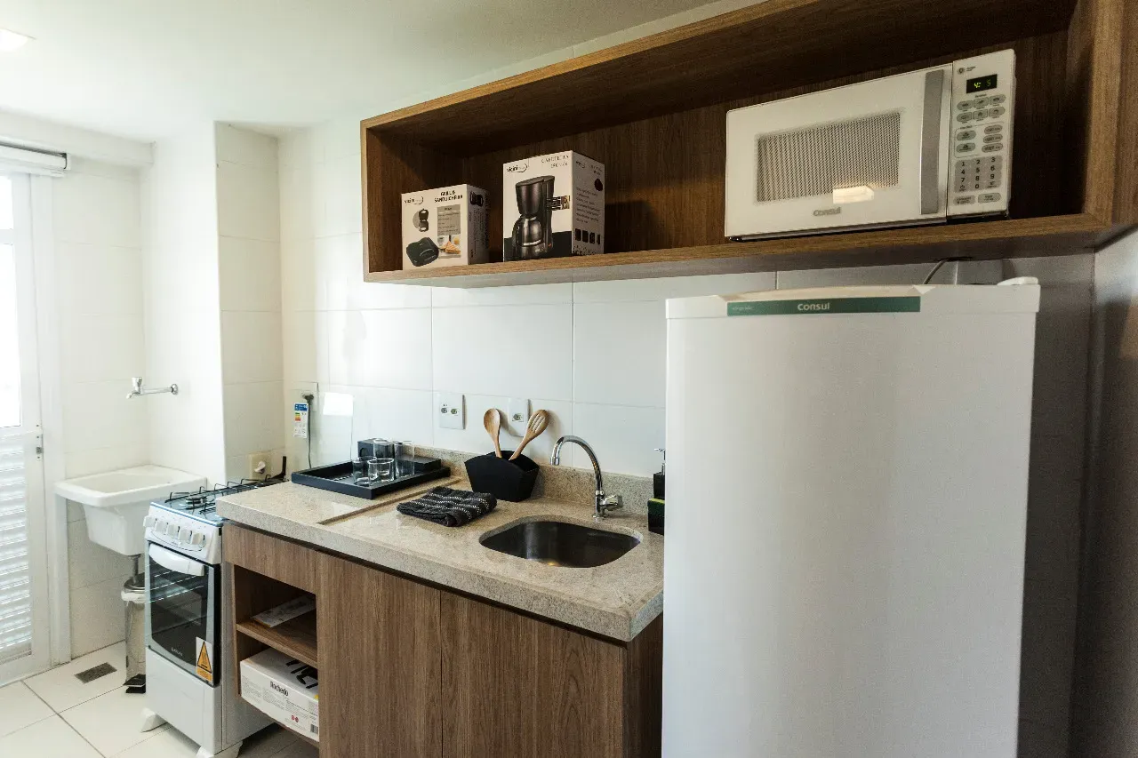 Furnished 40 m² apartment on the 7th floor with 1 parking