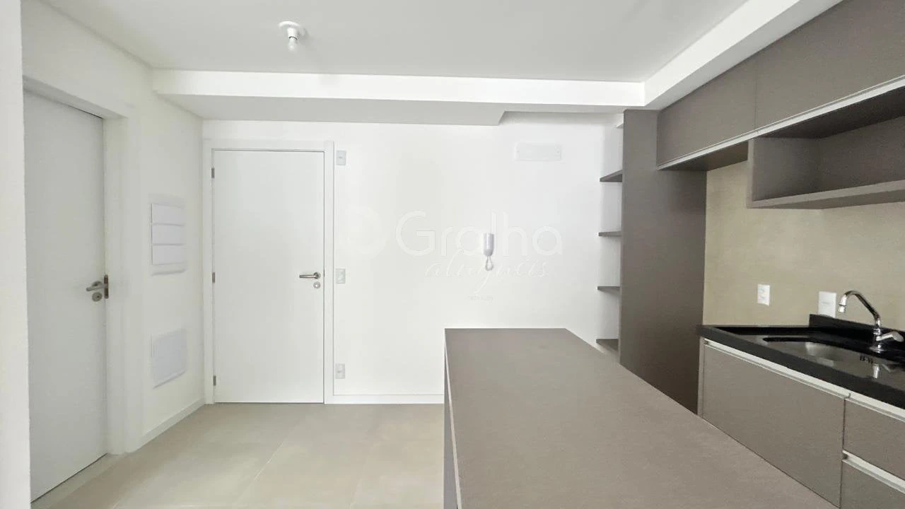 One-bedroom apartment in a building with a sauna