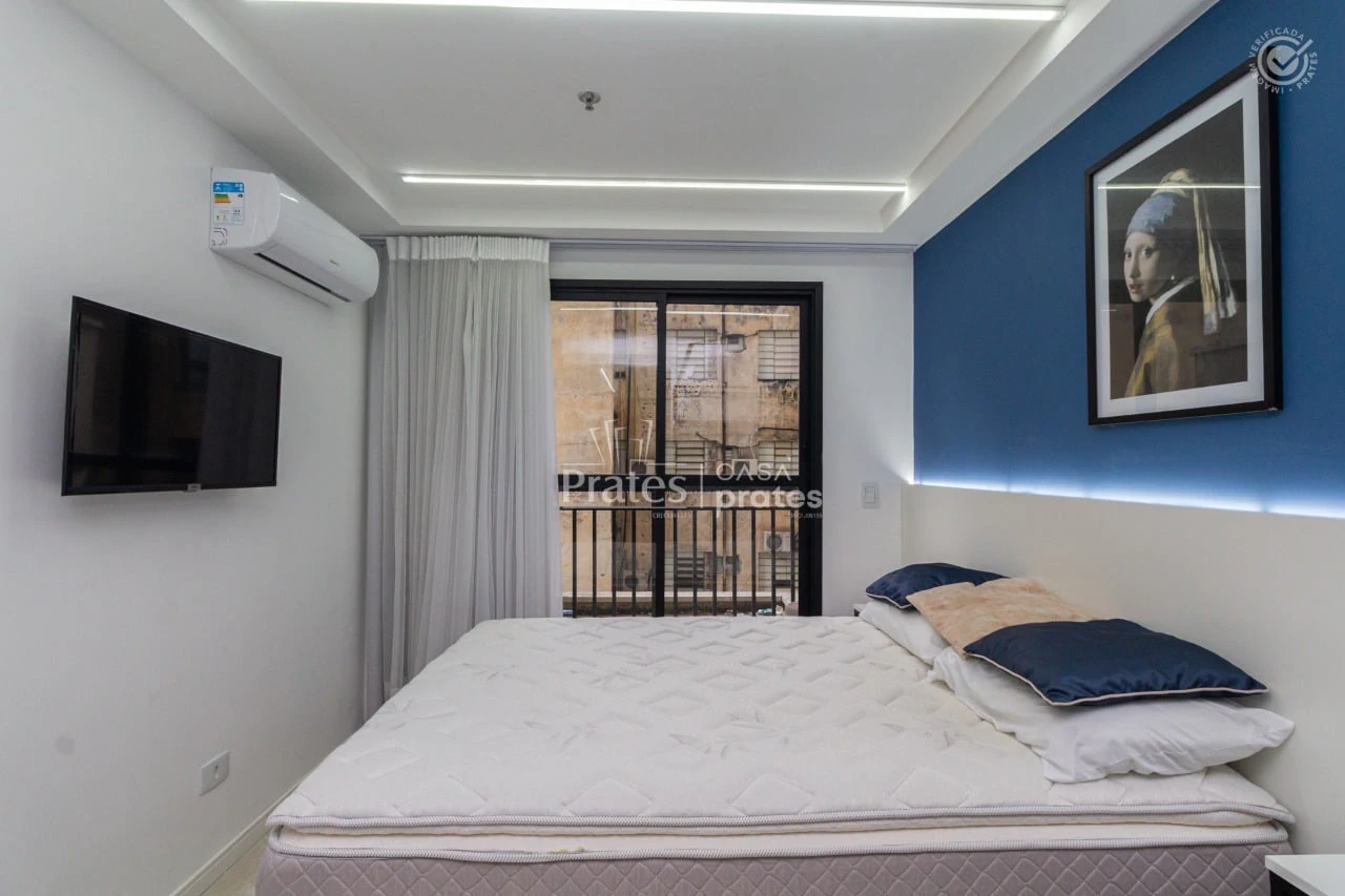 One-bedroom apartment with a washing machine in Curitiba — photo 4