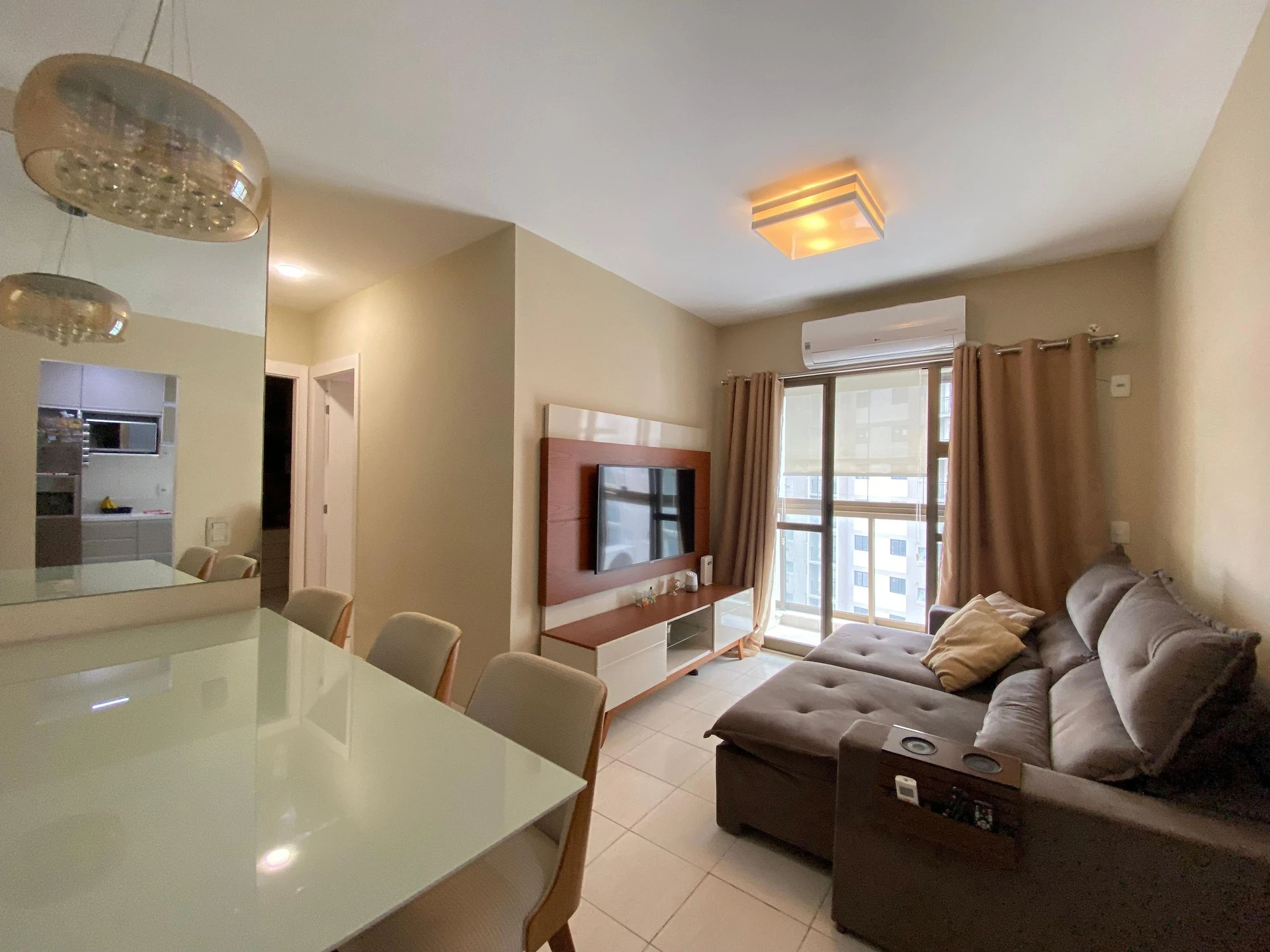Home office in a 2-bedroom apartment, 55 m²