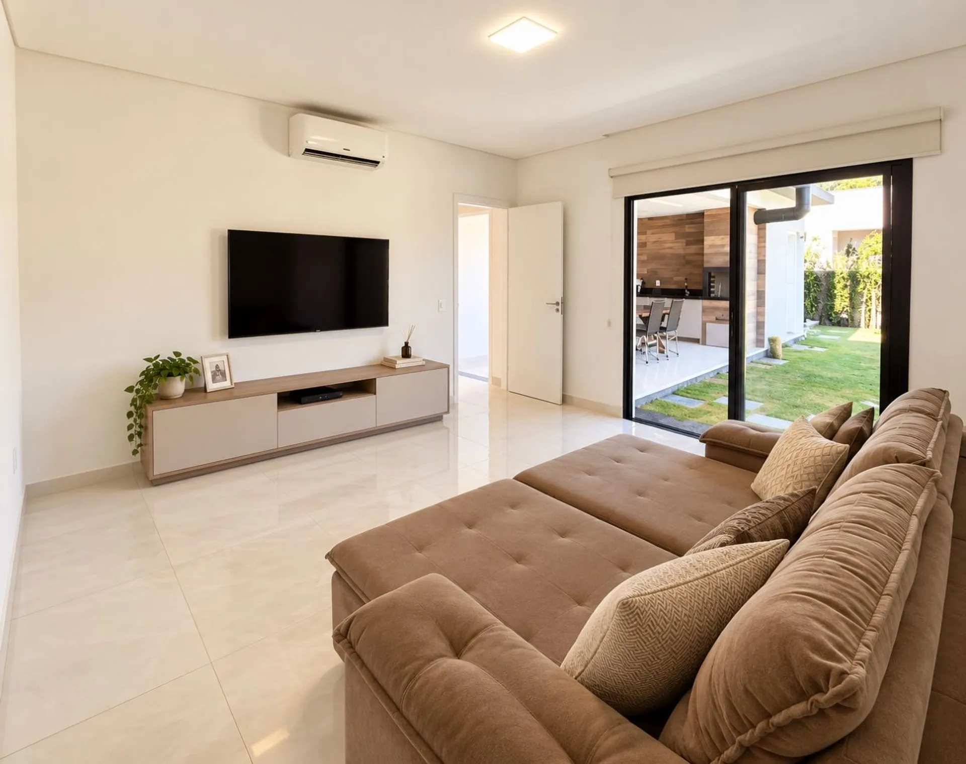 Balcony with a grill in a 3-bedroom house, 240 m² — photo 7