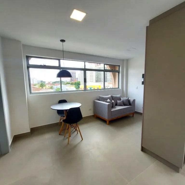 2-bedroom apartment in a building with a coworking space