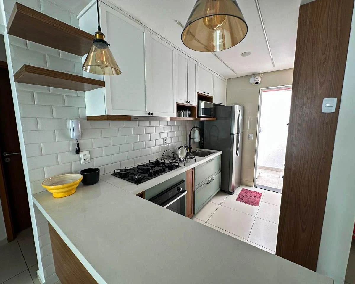 2-bedroom apartment in a building with a pool