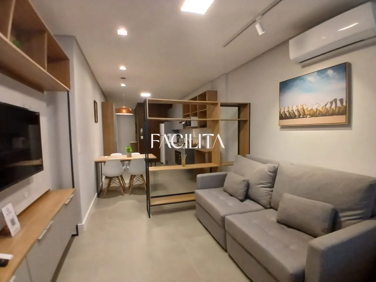 Furnished studio of 36 m² with 1 bedroom and no parking