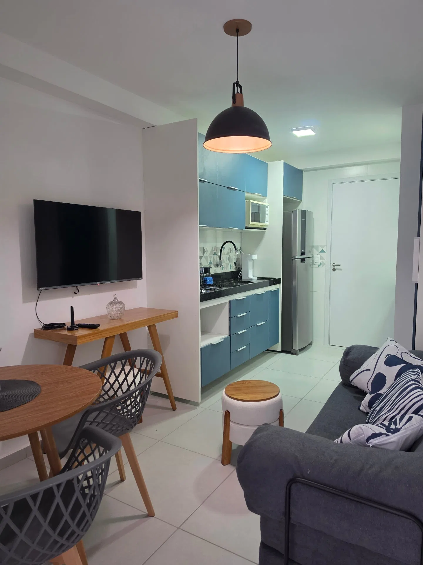Apartamento mobiliado de 1 quarto em condomínio com academia — photo 8