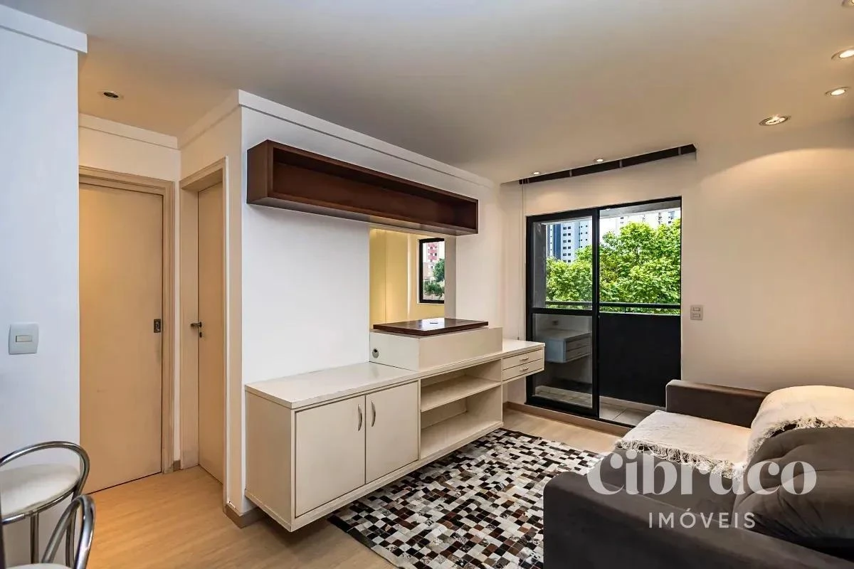 One-bedroom apartment with a washing machine in Curitiba
