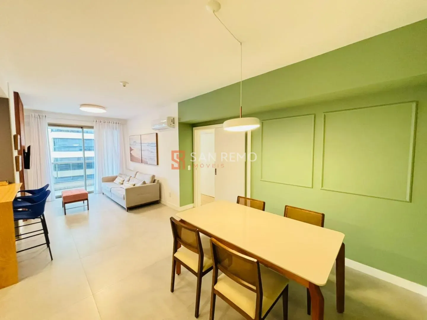 Furnished apartment, 100 m², with floor-to-ceiling windows — photo 11