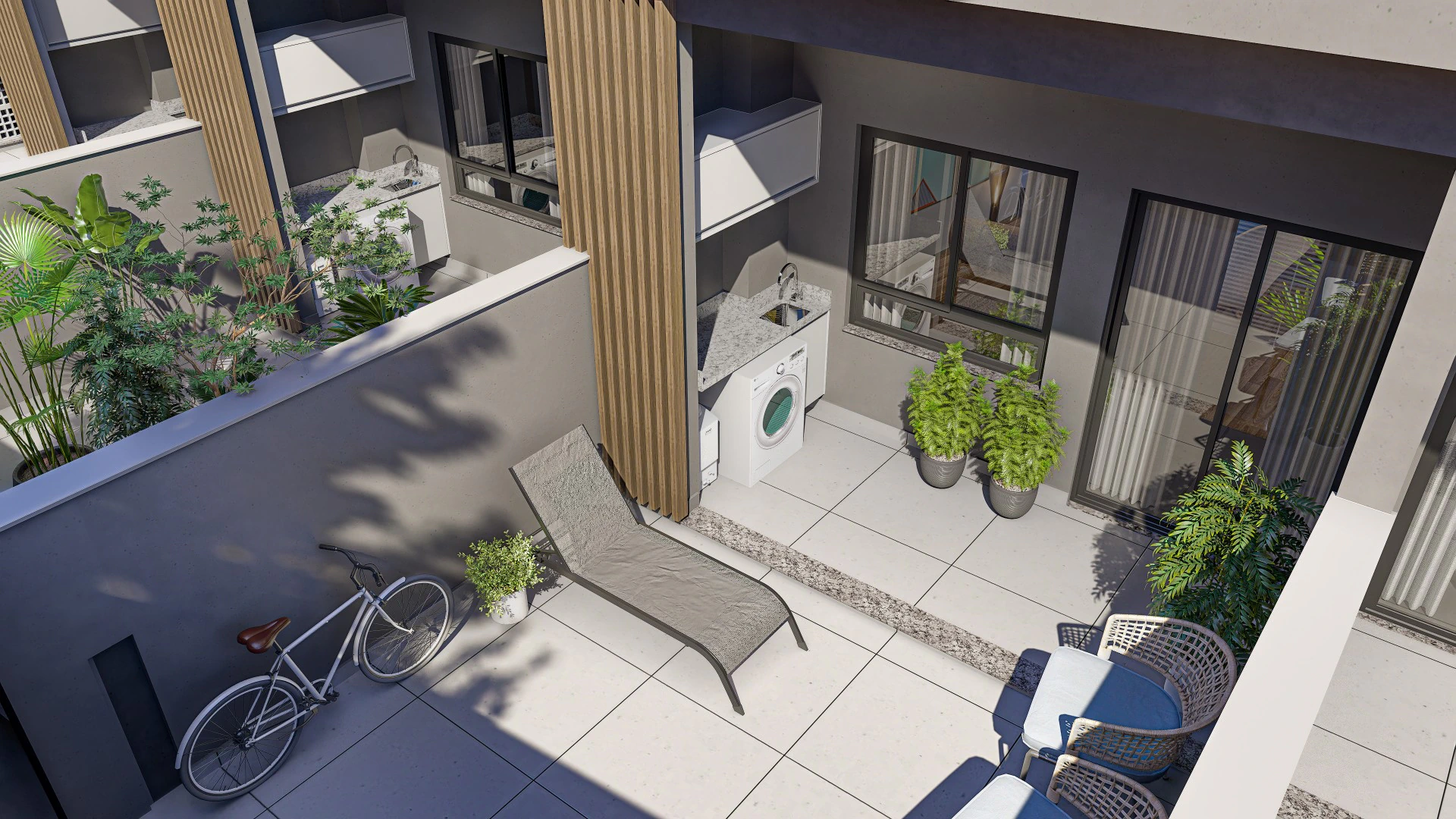 Apartamento mobiliado com 1 quarto e sacada envidraçada — photo 21