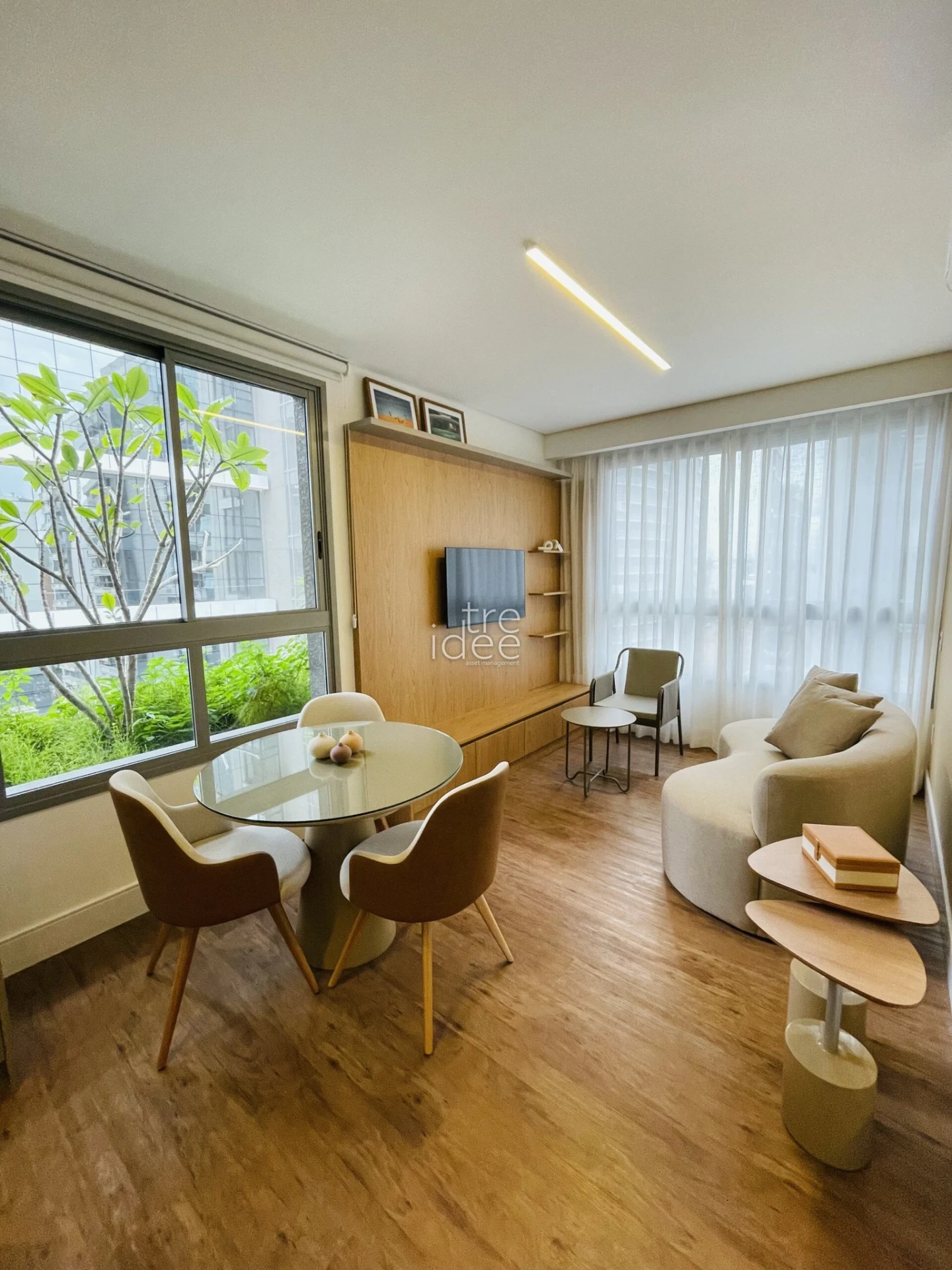 Furnished apartment, 48 m², with a washing machine