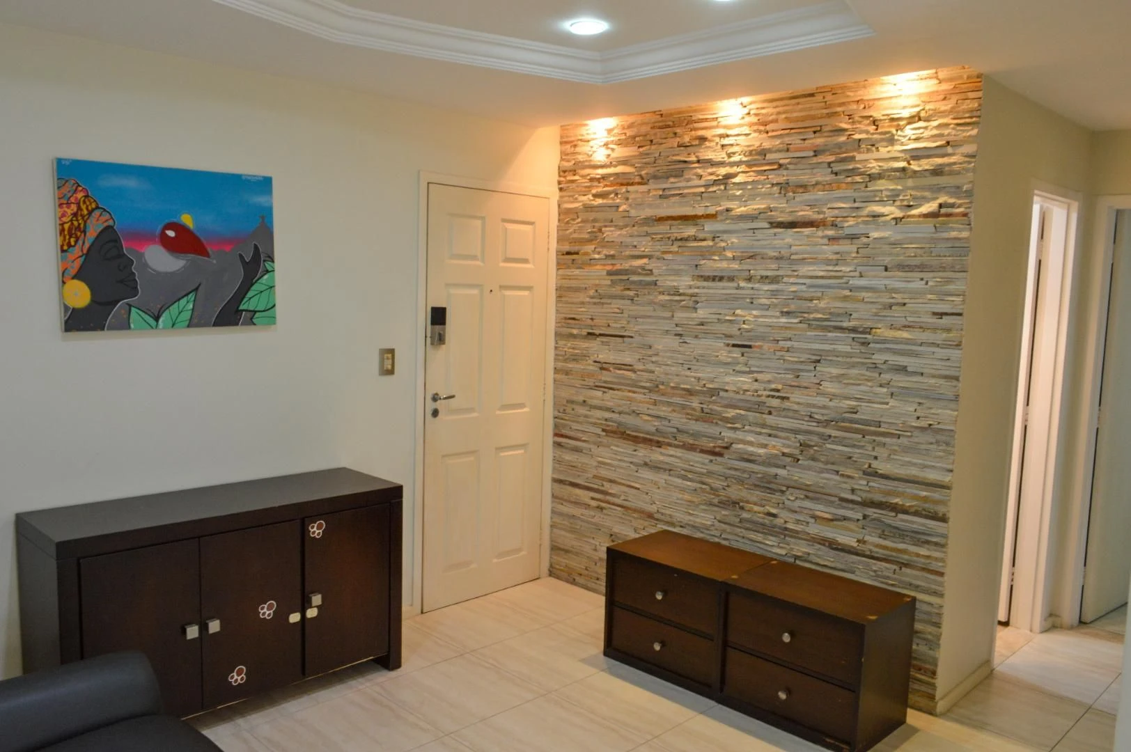 2-bedroom apartment with open-plan kitchen and balcony