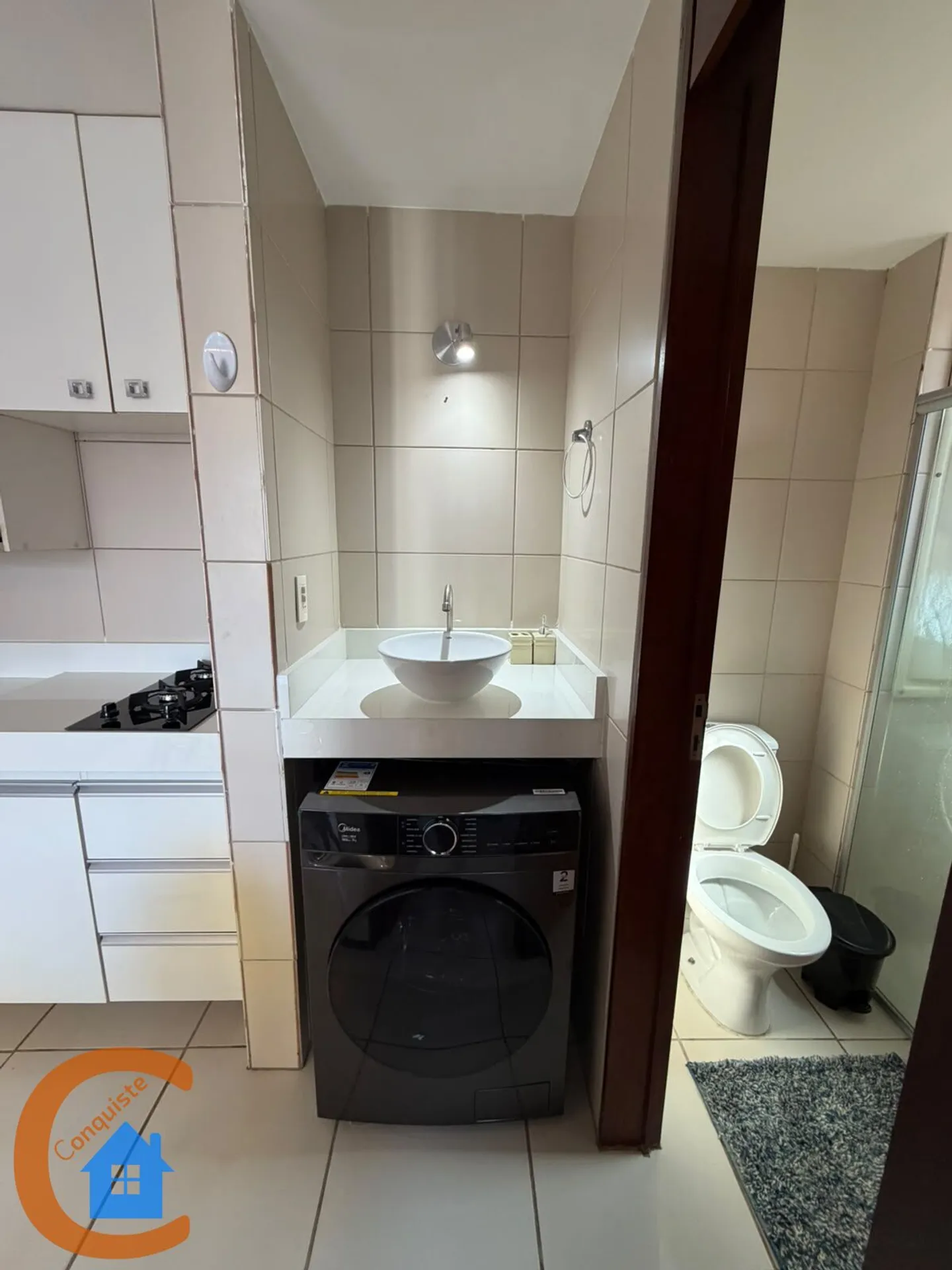 Furnished apartment, 38 m², with a washing machine — photo 5