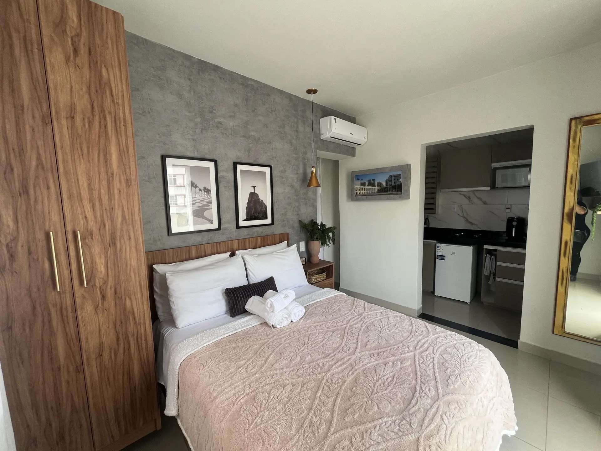 Furnished studio, 30 m², with a washing machine — photo 3