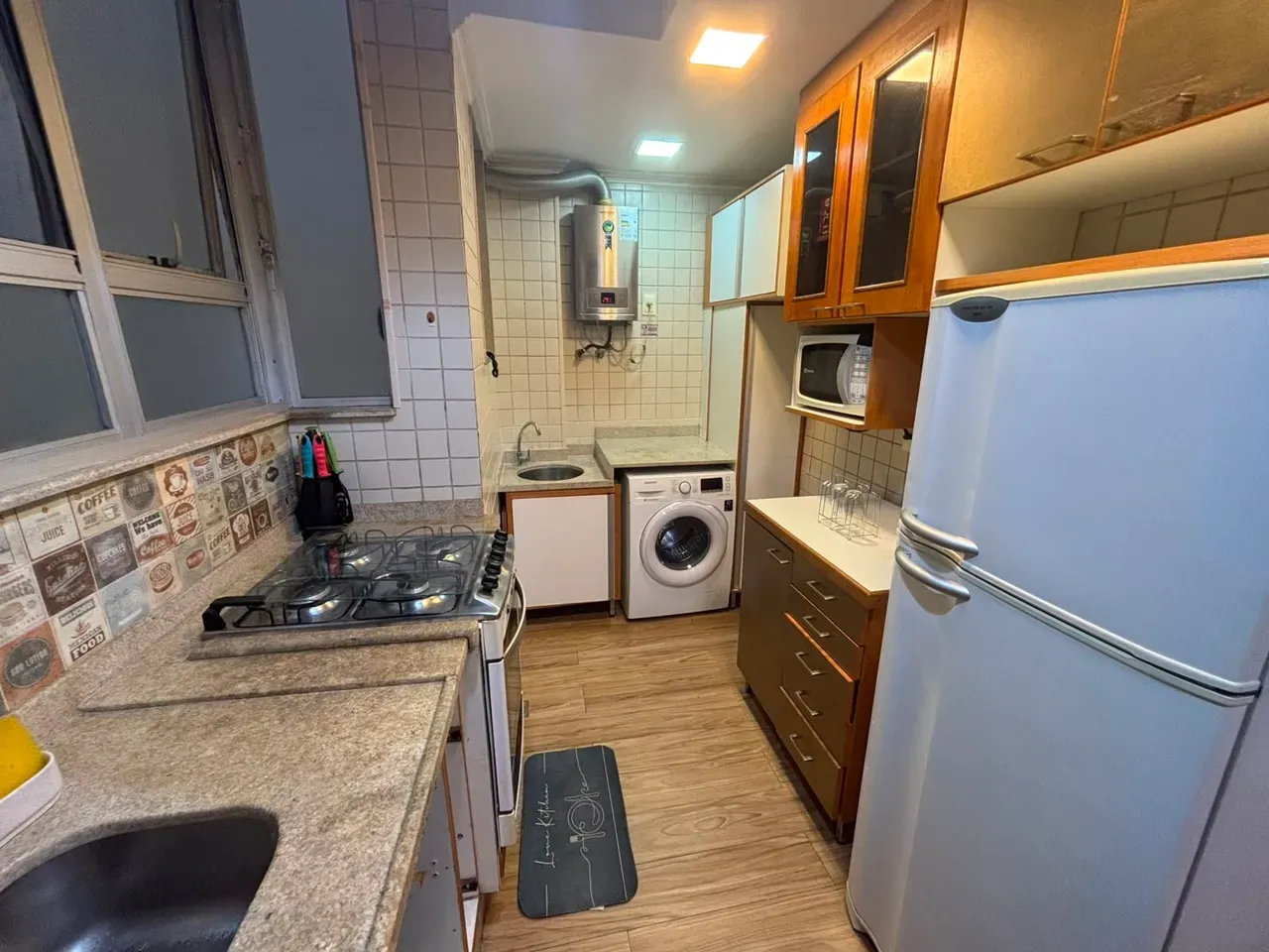 Washing machine in a 2-bedroom apartment, 60 m²