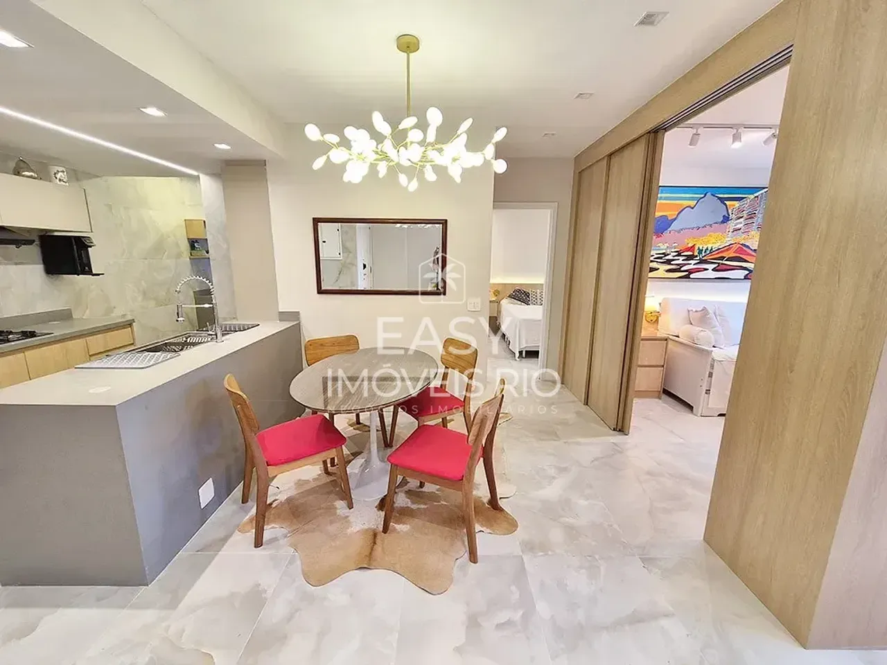 Furnished apartment with an open-plan kitchen and 2 beds — photo 7