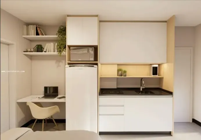Furnished apartment, 19 m², with a washing machine — photo 2