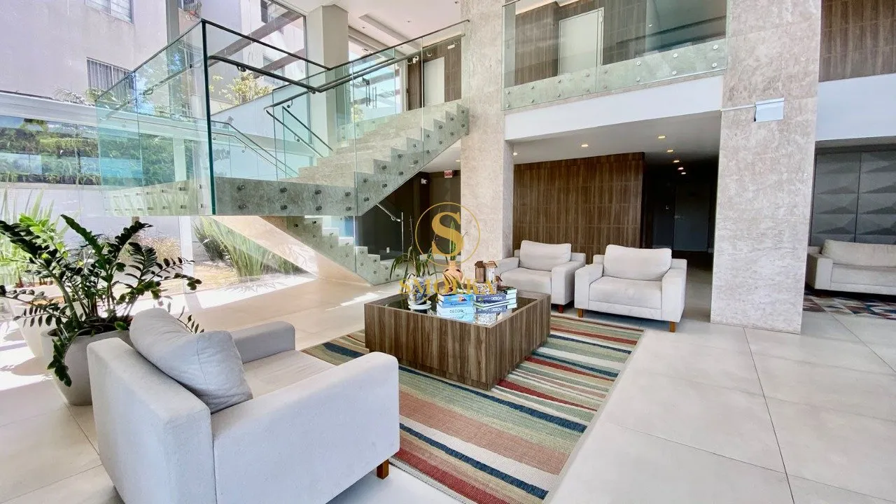 Balcony with a grill in a 2-bedroom apartment, 75 m² — photo 62