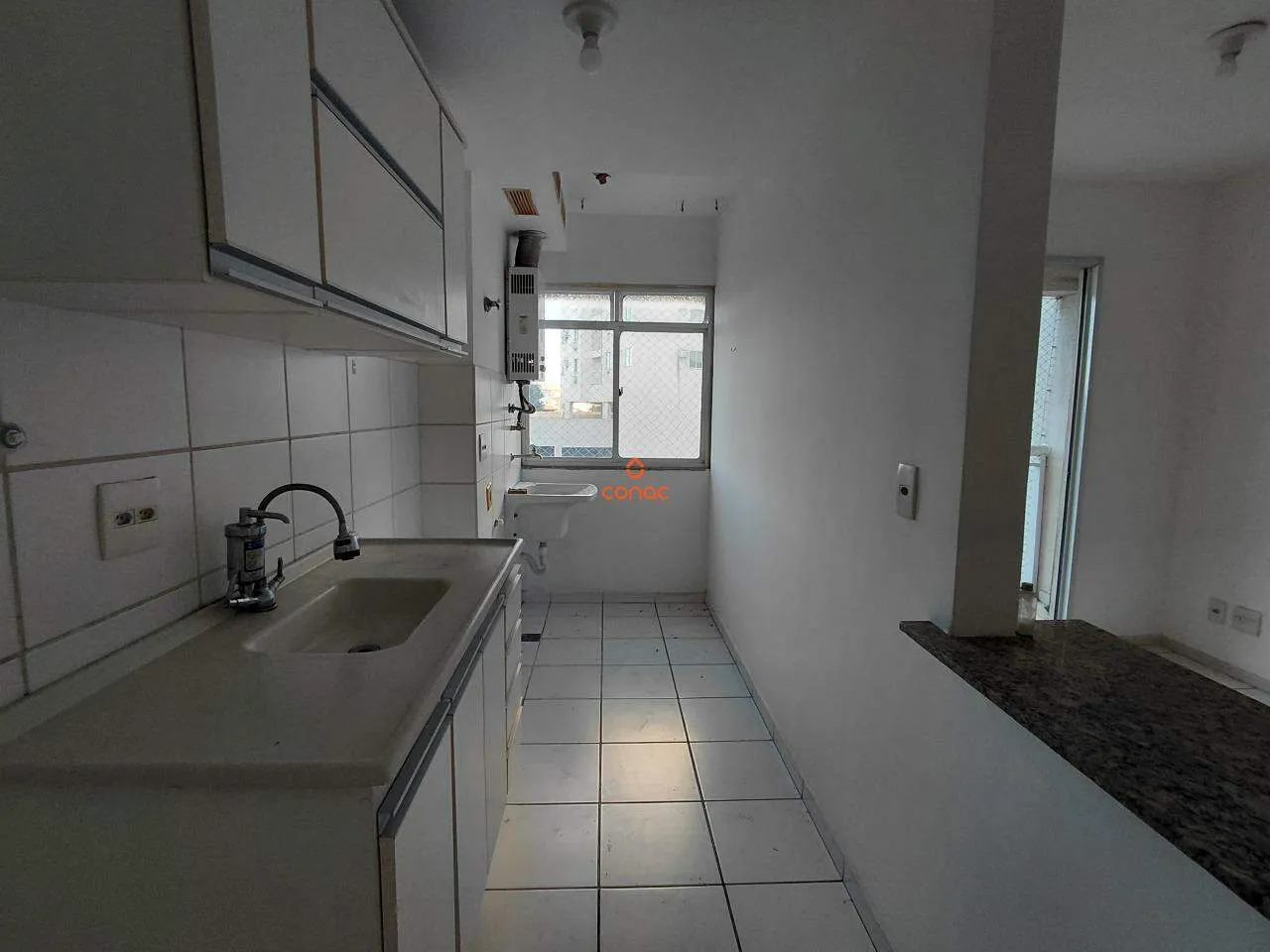 2-bedroom apartment in a building with a gym