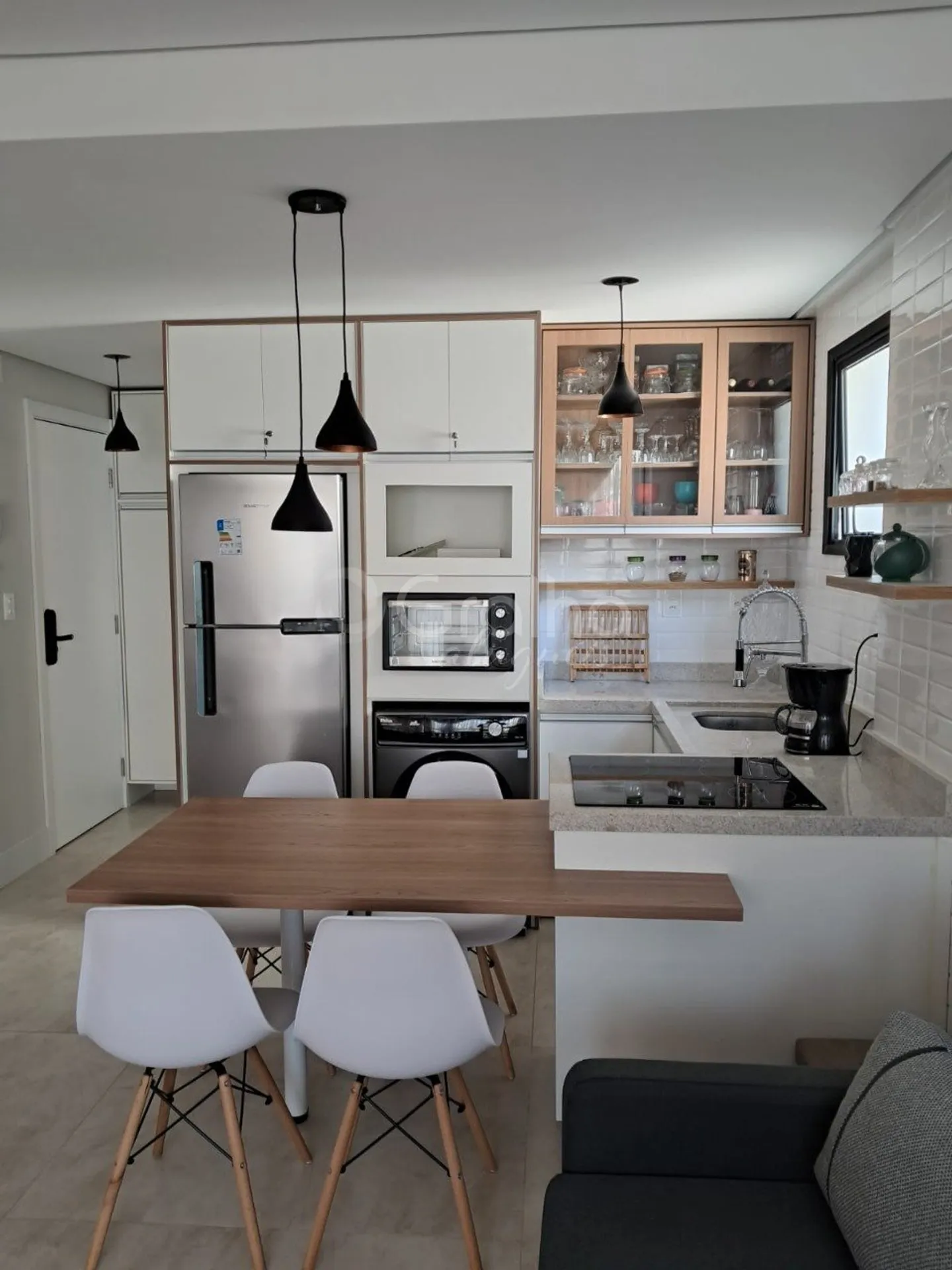 Меблированное студио 32 м² с кухней-американо — photo 25
