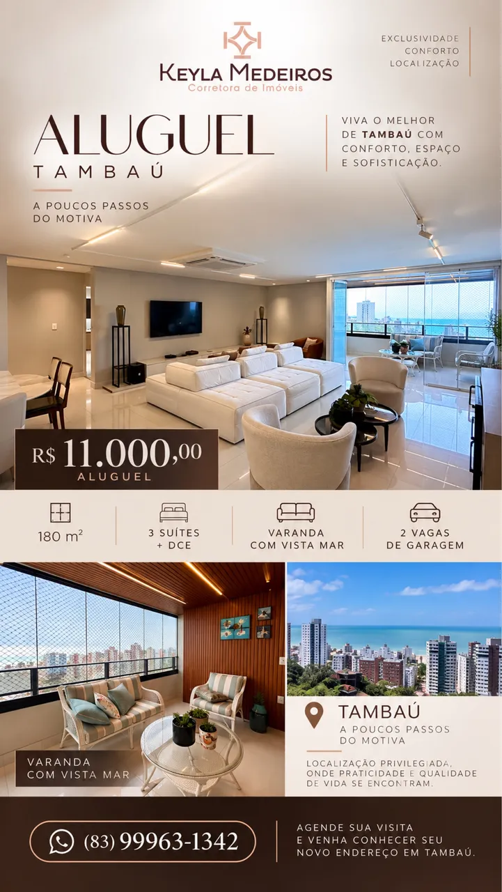 Furnished 180 m² apartment with 3 en-suites and balcony — photo 19