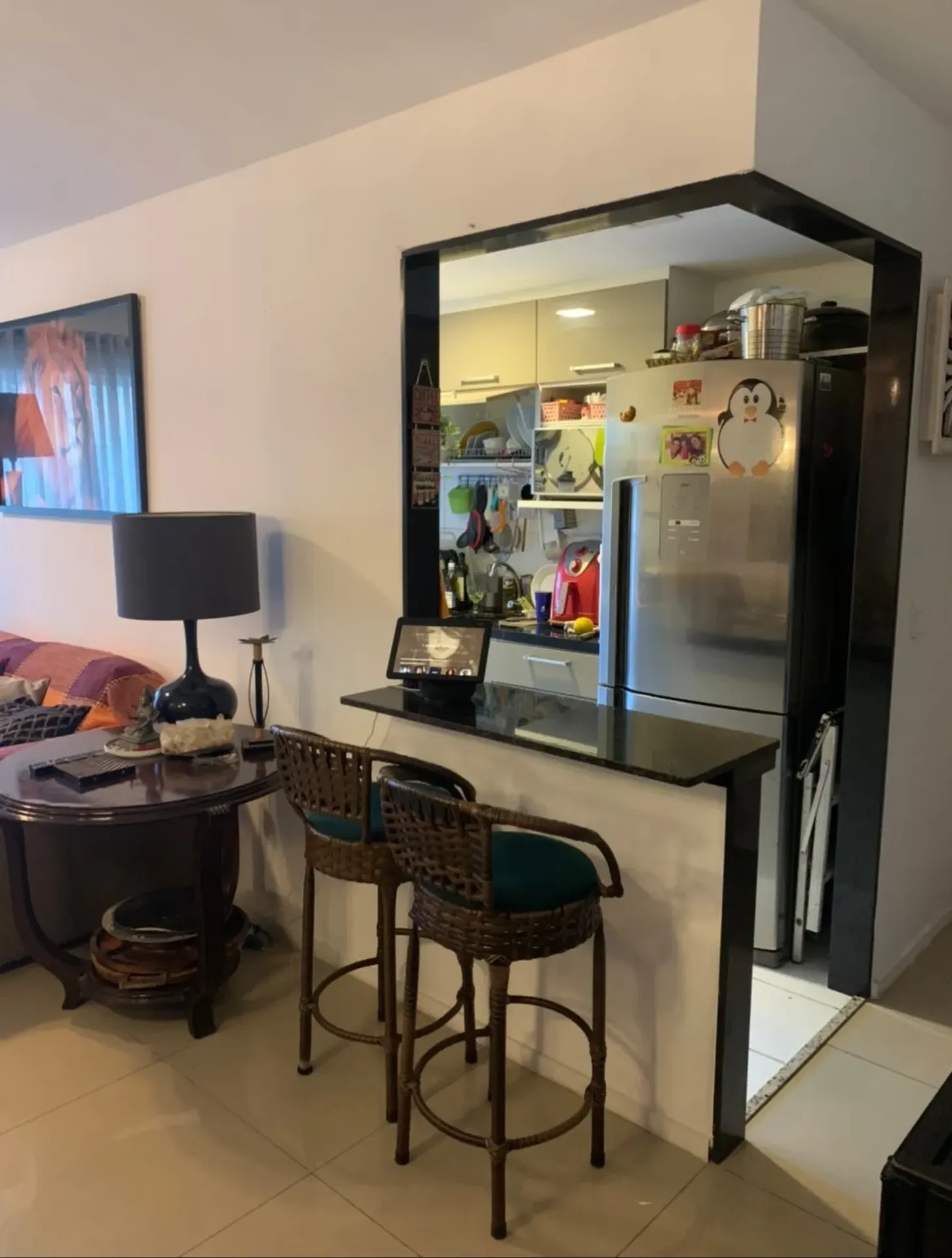 Furnished apartment, 74 m², with a glass-enclosed balcony — photo 2
