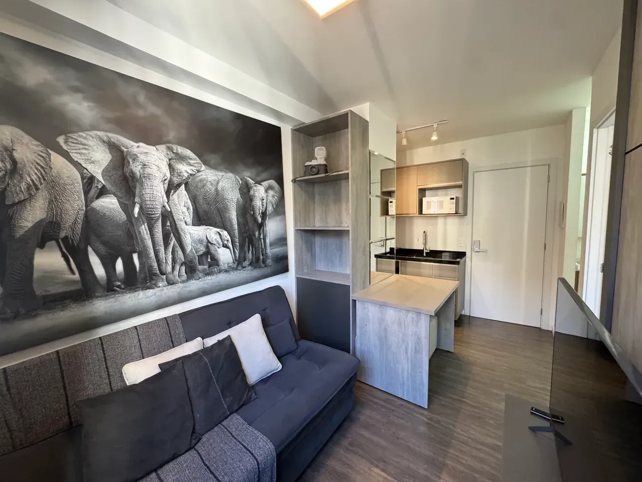Apartamento mobiliado de 1 quarto com 1 vaga e terraço — photo 17