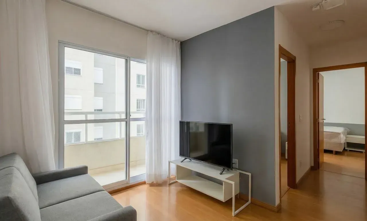 Furnished 2-bedroom apartment with balcony and 63 m²