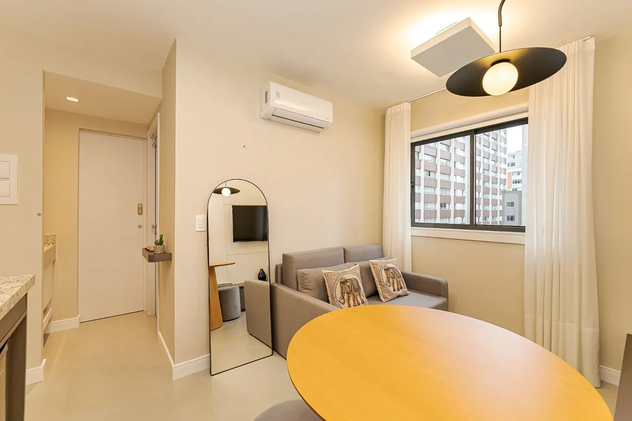 Furnished 39 m² studio with private BBQ area — photo 2