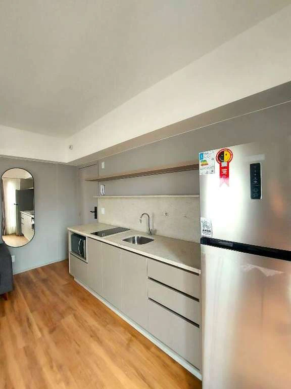 Furnished 1-bedroom apartment on the 12th floor with open kitchen — photo 5