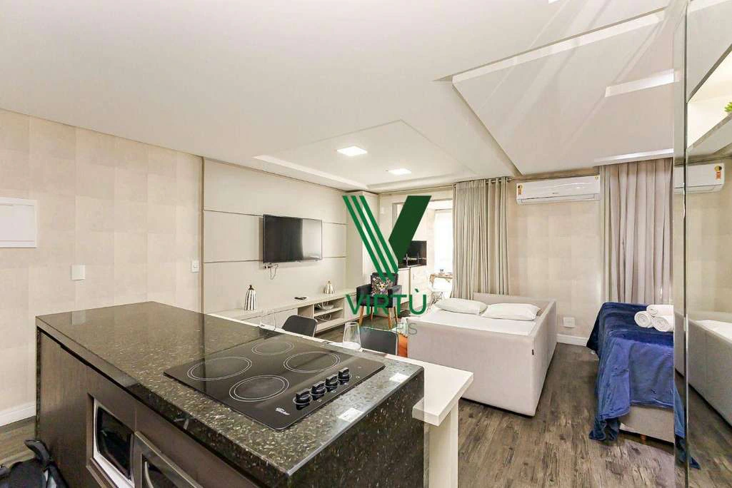 Furnished 1-bedroom apartment with an open-plan kitchen — photo 4