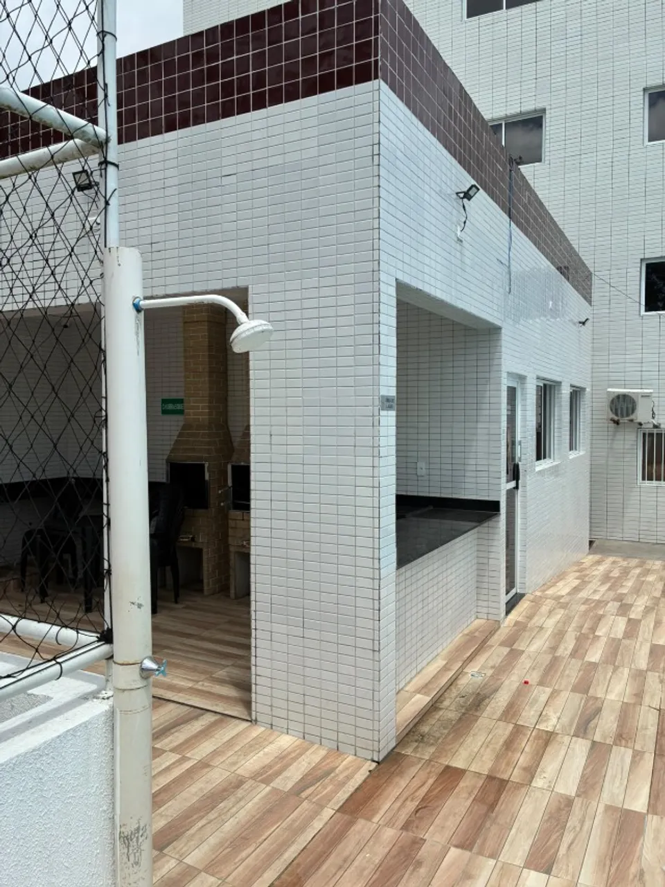 2-bedroom apartment in a building with a gym