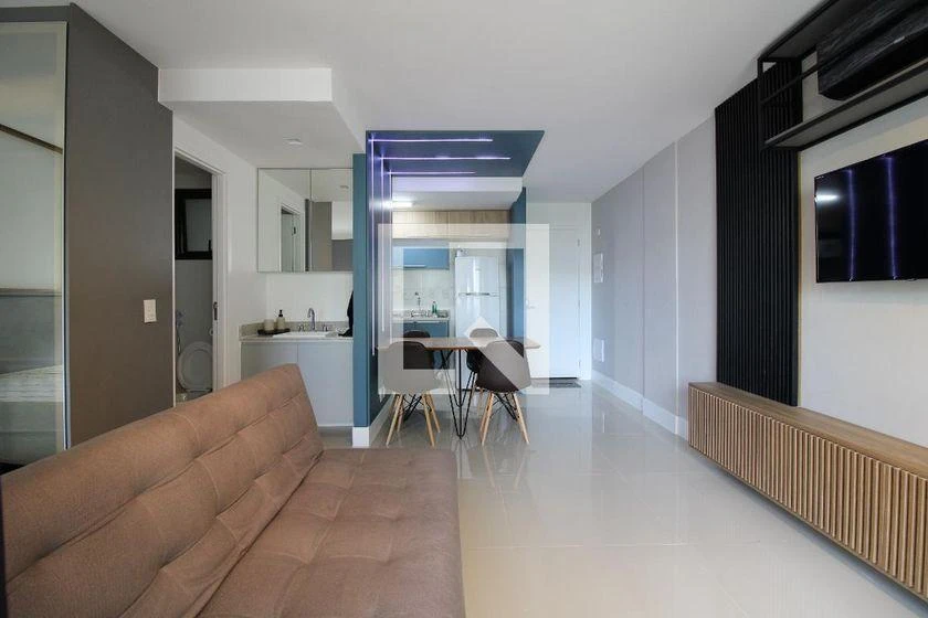 40 m² apartment with a home office and a washing machine