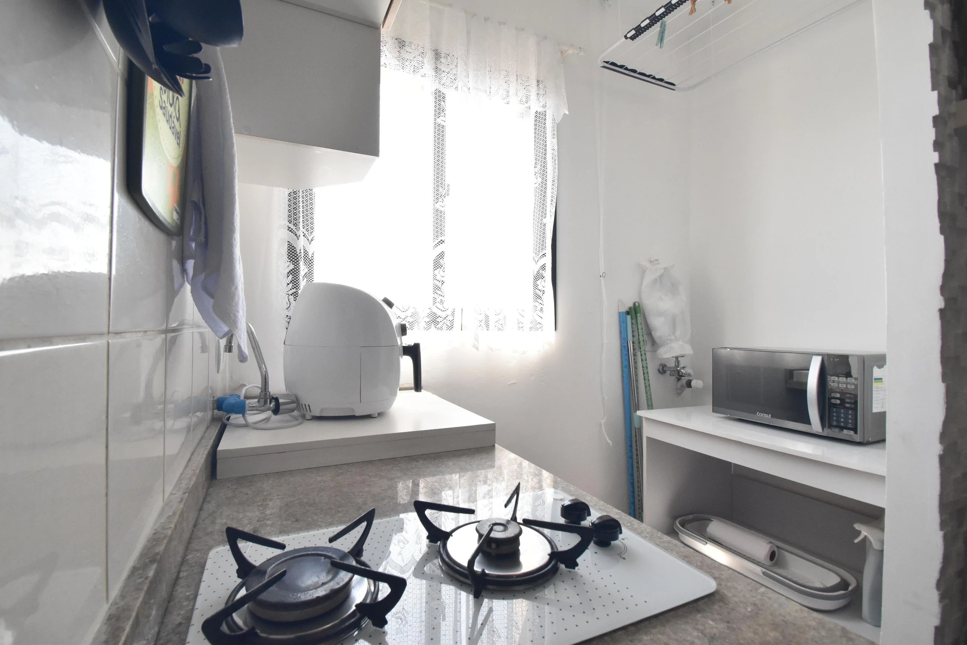 Furnished studio with 1 bedroom and 1 bathroom — photo 13