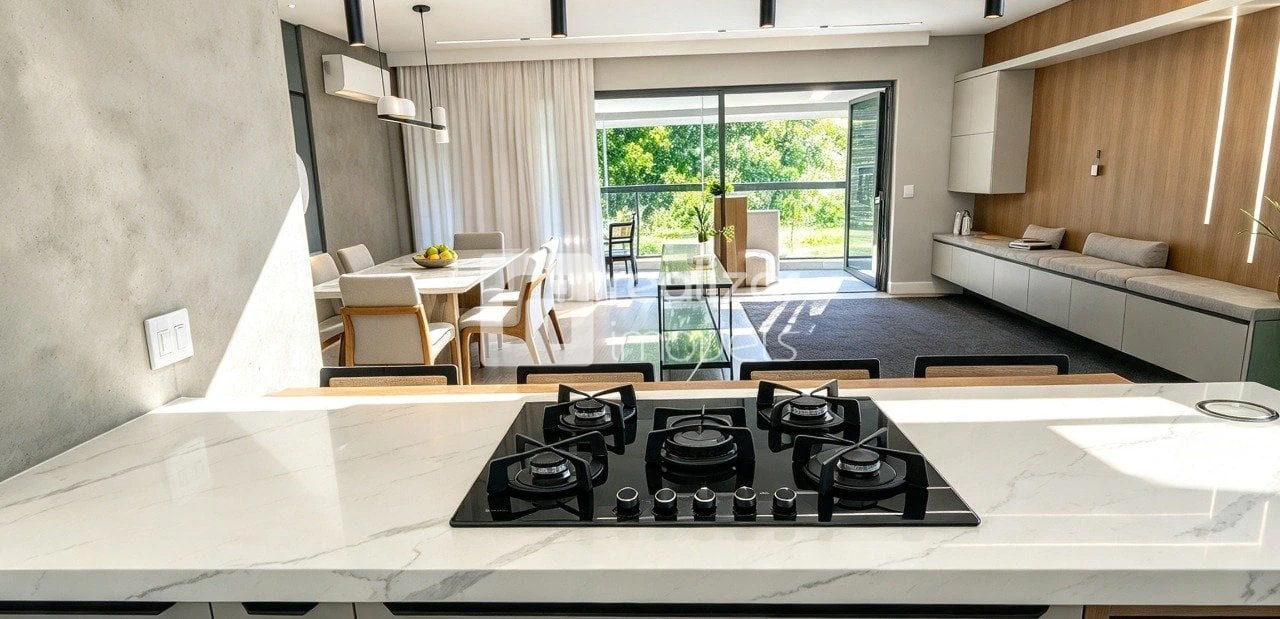 Private pool in a 3-bedroom apartment, 199 m²