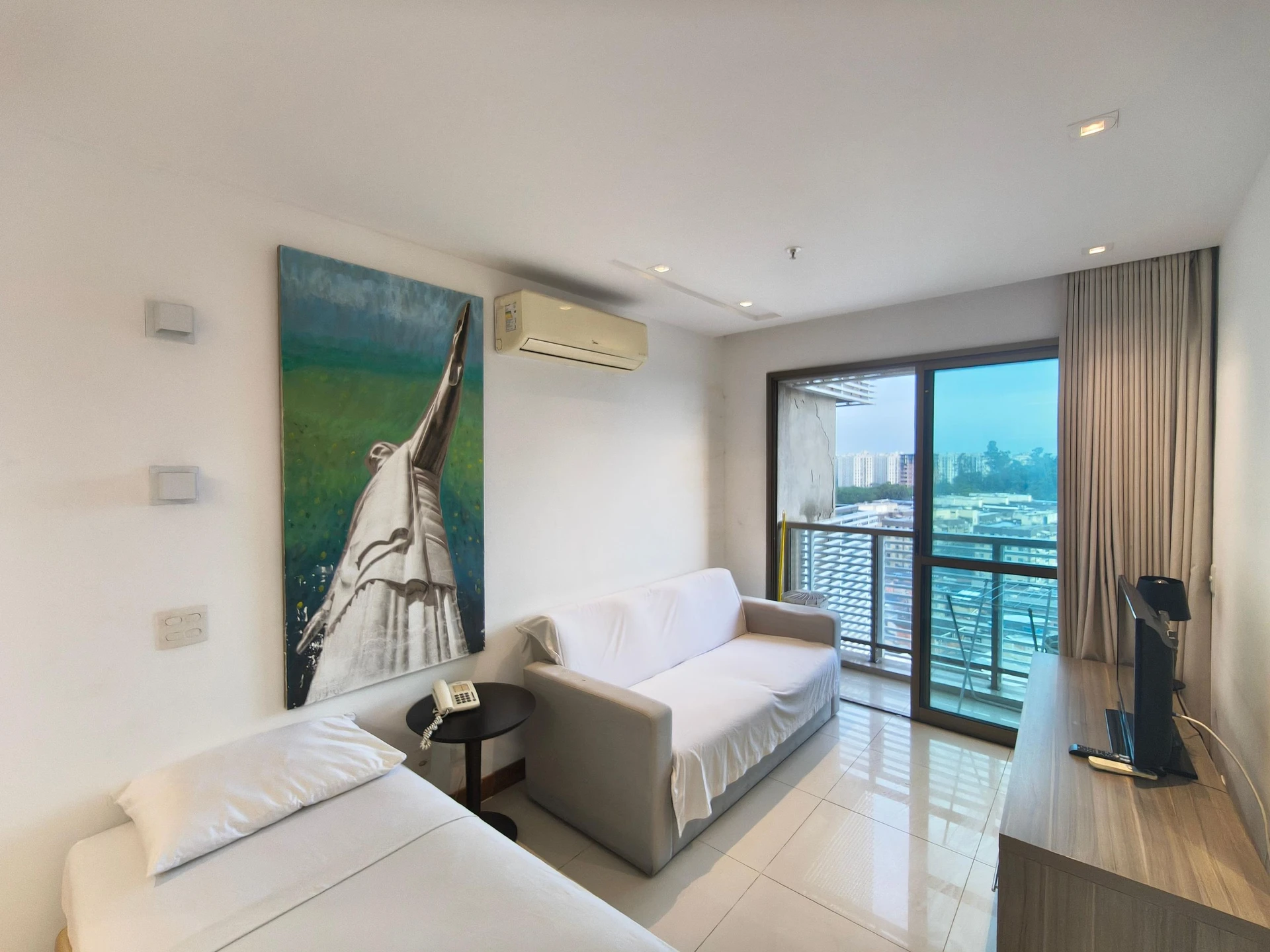 Furnished 1-bedroom apartment with a balcony and pool — photo 8