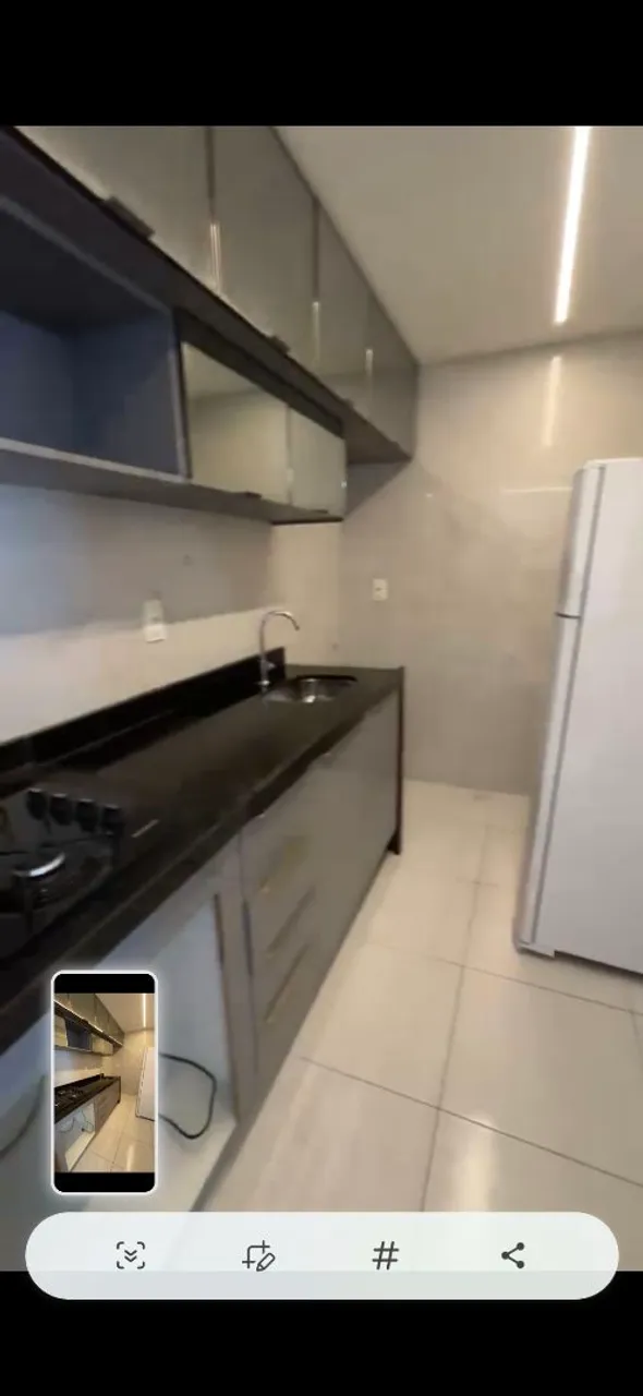 Furnished apartment with an open-plan kitchen and gas stove — photo 11